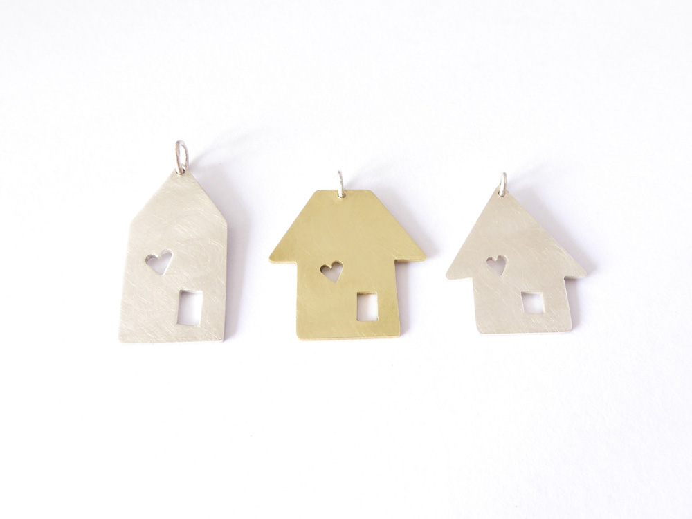 Julie Mineau Jeweler House necklaces, sterling silver and