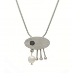 Necklace – Sterling silver with pearl no.319