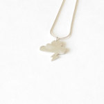 Lightning cloud necklace in sterling silver