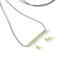 Jewelry Minimalist long necklace in sterling silver and brass