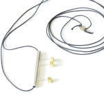Jewelry Minimalist long necklace in sterling silver and brass