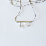 Jewellery minimalist long necklace in sterling-silver