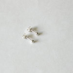 Sterling silver ball stud earrings