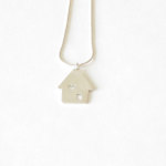 Sterling silver necklace I love my house