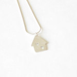 Sterling silver necklace I love my house