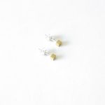 Sterling silver and brass earrings, no.247