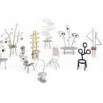 sterling silver chair sculpture